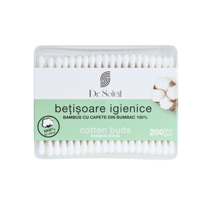 Bețișoare igienice bambus, 200 buc, Dr. Soleil [2]