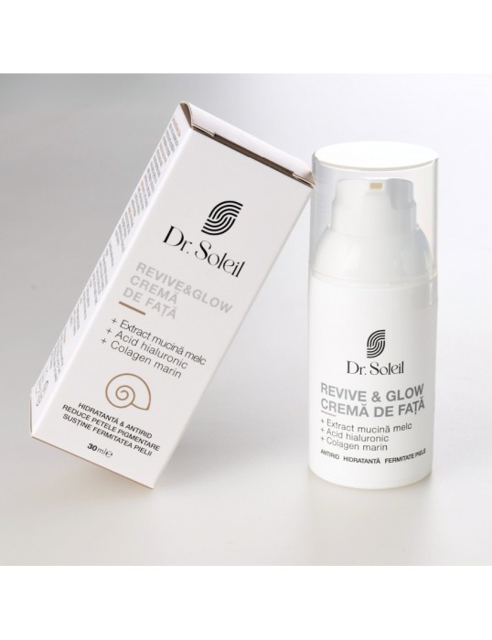 Cremă față cu mucină de melc Revive & Glow, 30 ml, Dr. Soleil [6]