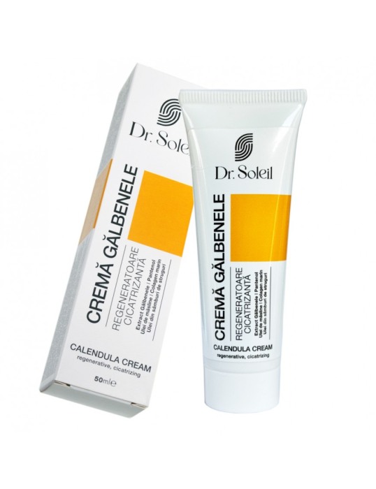 Cremă Gălbenele Dr. Soleil, cu Pantenol, Ulei de Măsline, Colagen Marin și Ulei din Sâmburi de Struguri, 50 ml, Dr. Soleil [1]
