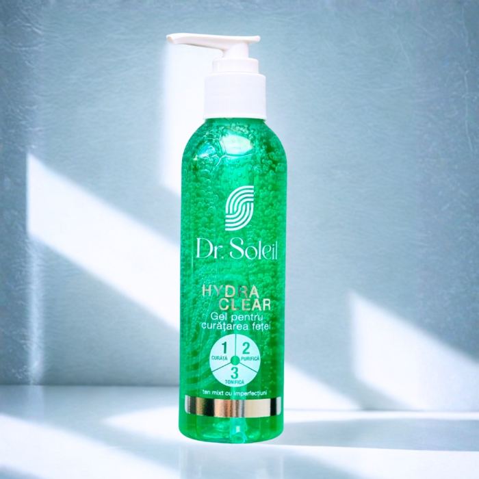 Gel curățare față Hydra Clear, cu Acid Salicilic, 200 ml, Dr. Soleil [3]
