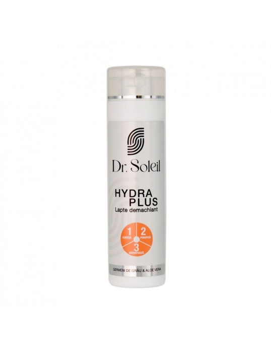 Lapte demachiant 3 în 1 Hydra Plus, 250 ml, Dr. Soleil [1]
