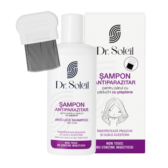 Șampon păr anti păduchi cu pieptene, 200 ml, Dr. Soleil [2]