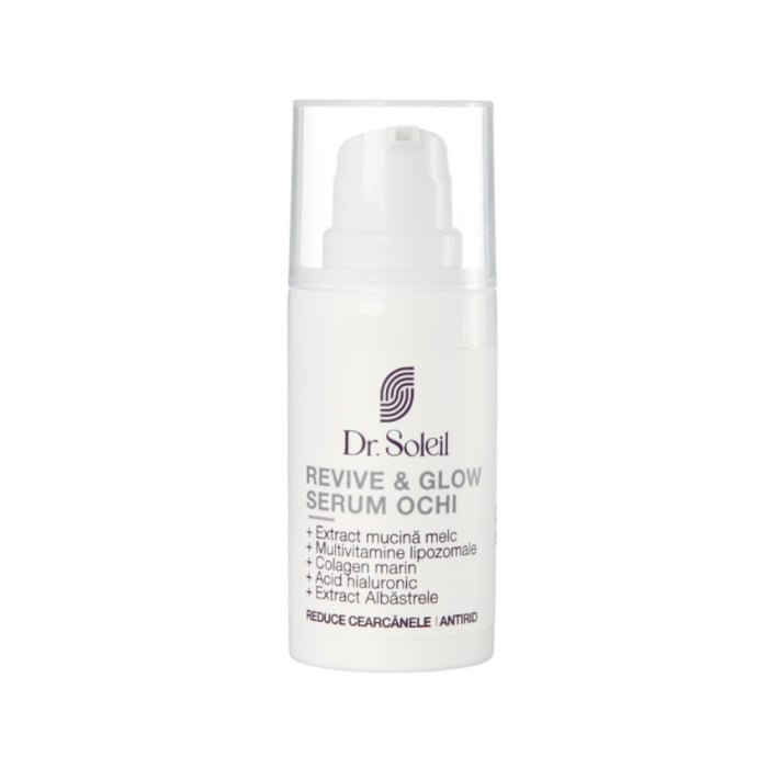Serum ochi cu mucină de melc Revive & Glow, 15 ml, Dr. Soleil [2]