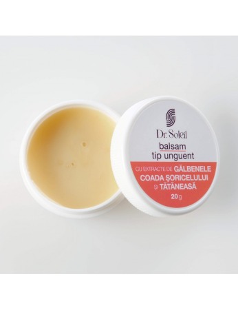 Balsam tip unguent cu extracte de Gălbenele, Coada Șoricelului și Tătăneasă, 20 g, Dr. Soleil [1]