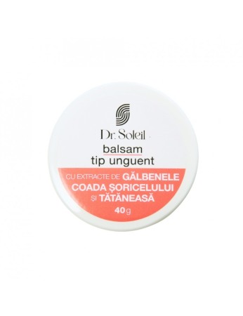 Ingrijire Corp - Balsam tip unguent cu extracte de Gălbenele, Coada Șoricelului și Tătăneasă, 40 g, Dr. Soleil