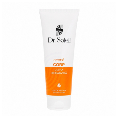 Ingrijire Corp - Cremă corp ultra hidratantă cu Ulei de Migdale și Aloe Vera, 250 ml, Dr. Soleil