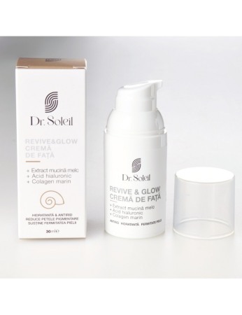 Cremă față cu mucină de melc Revive & Glow, 30 ml, Dr. Soleil [3]