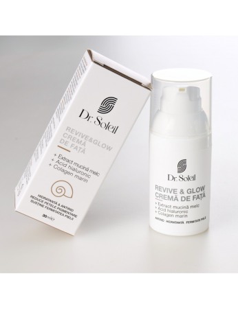 Cremă față cu mucină de melc Revive & Glow, 30 ml, Dr. Soleil [5]