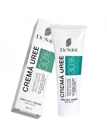 Ingrijire Maini si Picioare - Cremă Uree 30% cu Unt de Shea, Ulei de Măsline, Aloe Vera și Extract de Lavandă, 50 ml, Dr. Soleil