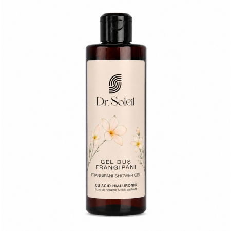 Ingrijire Corp - Gel duș cu Frangipani și Acid Hialuronic, 260 ml, Dr. Soleil