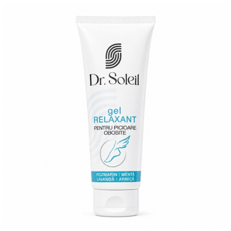 Ingrijire Maini si Picioare - Gel relaxant picioare obosite, cu extract de Arnică, Mentă, Rozmarin și Lavandă, 100 ml, Dr. Soleil
