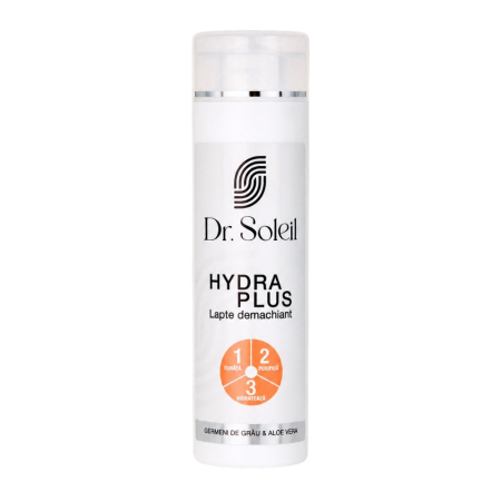 Ingrijire Ten - Lapte demachiant 3 în 1 Hydra Plus, 250 ml, Dr. Soleil