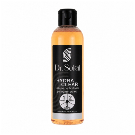 Ingrijire Ten - Loțiune purificatoare ten acneic Hydra Clear, 200 ml, Dr. Soleil