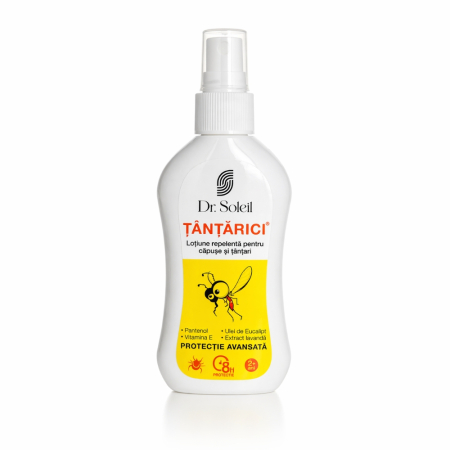 Ingrijire Corp - Loțiune repelentă pentru căpușe și țânțari Tânțărici, 100 ml, Dr. Soleil
