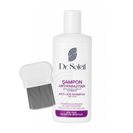Dispozitive medicale - Șampon păr anti păduchi cu pieptene, 200 ml, Dr. Soleil