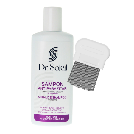 Șampon păr cu păduchi cu pieptene, 200 ml, Dr. Soleil [0]
