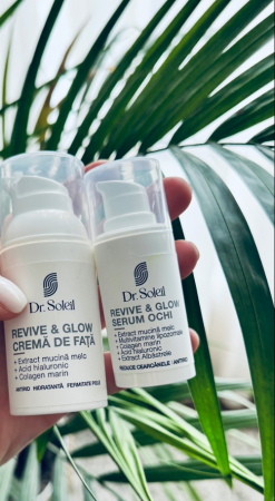 Serum ochi cu mucină de melc Revive & Glow, 15 ml, Dr. Soleil [6]