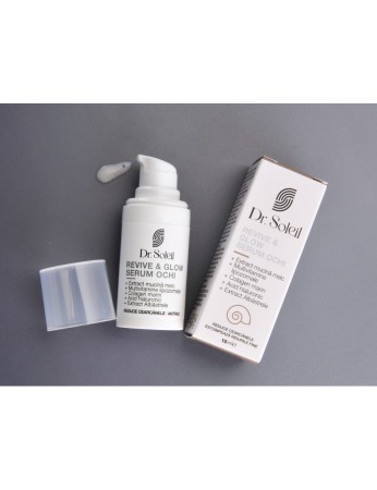 Serum ochi cu mucină de melc Revive & Glow, 15 ml, Dr. Soleil [2]