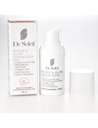 Serum ochi cu mucină de melc Revive & Glow, 15 ml, Dr. Soleil [5]