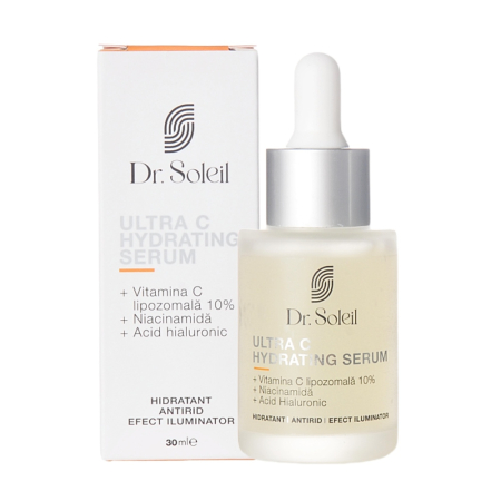 Ingrijire Ten - Ultra C Hydrating Serum cu Vitamina C lipozomală 10%, 30 ml, Dr. Soleil