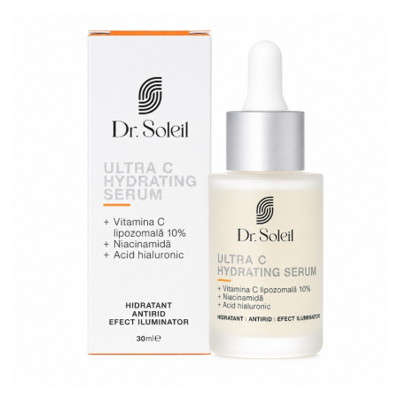 Ingrijire Ten - Ultra C Hydrating Serum cu Vitamina C lipozomală 10%, 30 ml, Dr. Soleil