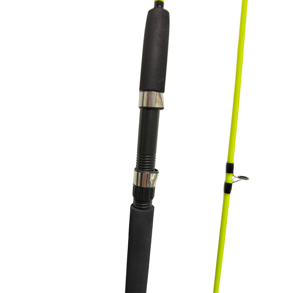 Lanseta fibra de sticla plină CAT-FISH yellow, 2.4M, Dual Fish [5]
