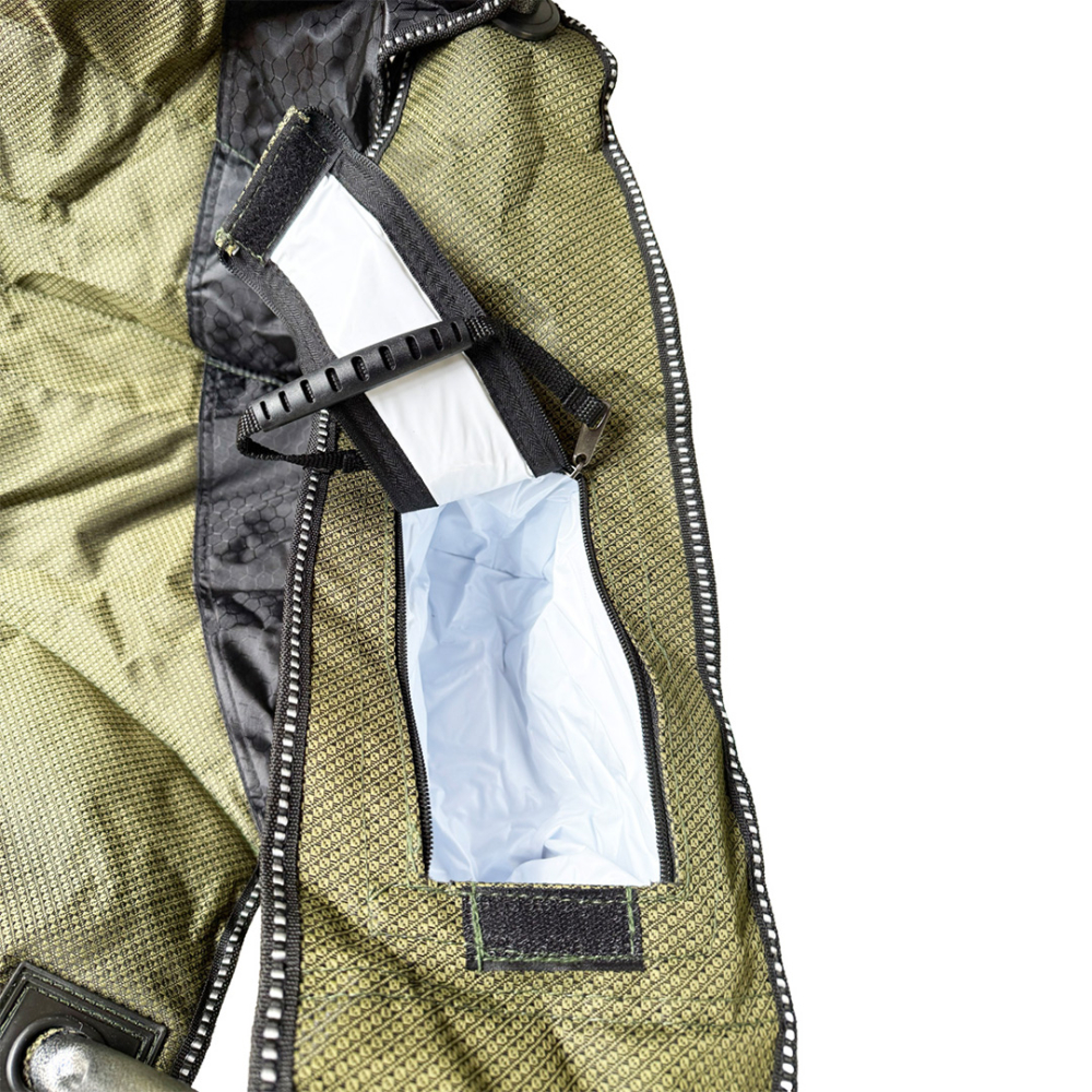 Scaun impermeabil cadru metal cu spătar, 150kg rezistenta,(cod HBA 1005), Dual Fish [4]