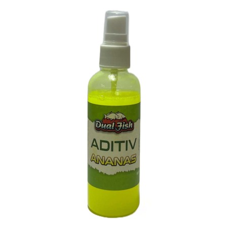 Aditiv atractant sub forma de spray - Aditiv atractant sub forma de spray pentru pescuit, aroma de ANANAS, 100 ml, Dual Fish