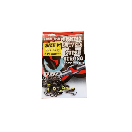 Accesorii monturi crap - Agrafa culisanta, marimea M, 10 bucati/plic, Dual Fish