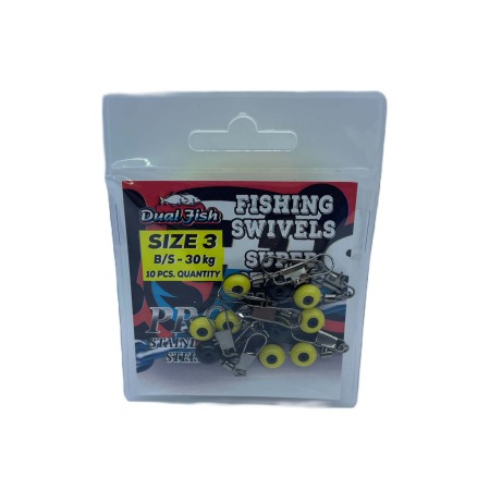 Pescuit la crap - Agrafa culisanta nr 3,  10 bucati /plic, Dual Fish