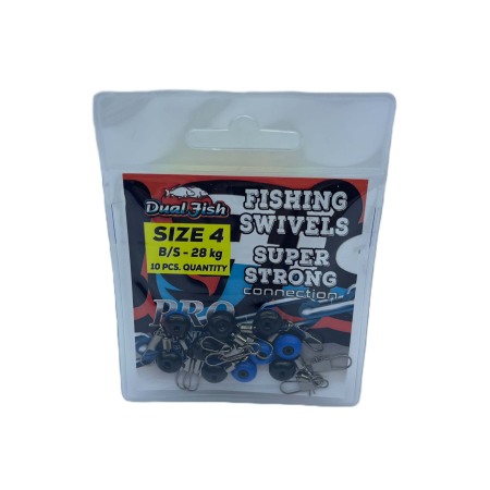 Pescuit la crap - Agrafa culisanta nr 4,  10 bucati /plic, Dual Fish