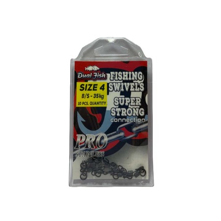 Pescuit la crap - Agrafa rapida cu anou nr 4,  10 bucati /plic, Dual Fish