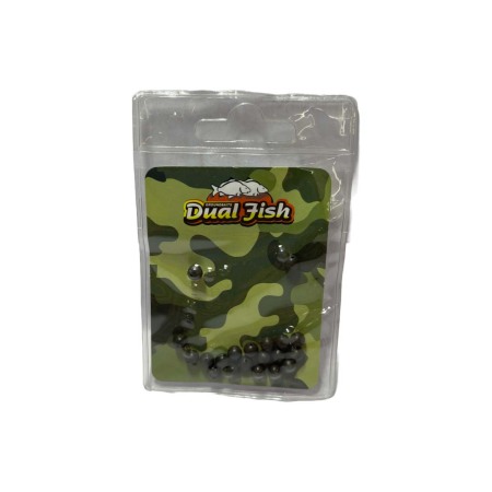 Pescuit la crap - Bilute cauciuc antisoc 3mm,  10 bucati /plic, Dual Fish