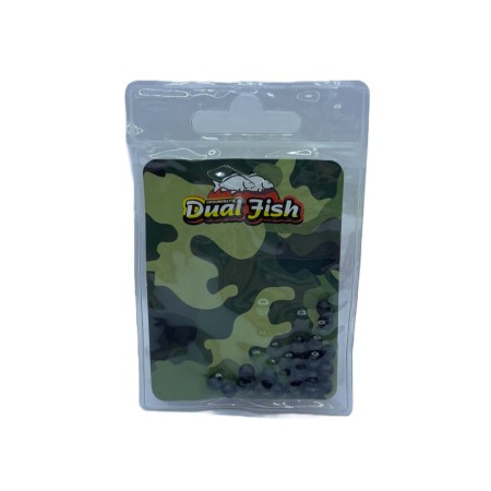 Pescuit la crap - Bilute cauciuc antisoc 5mm,  10bucati /plic, Dual Fish