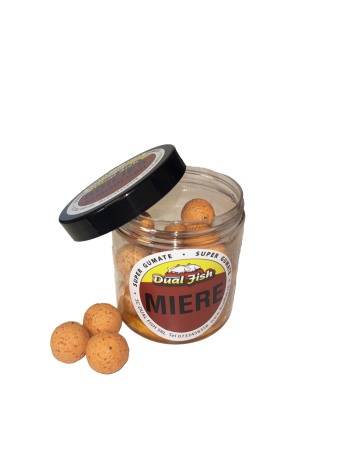 Boilies - Boilies Semisolubil dipuit  15mm-20 mm, aroma de MIERE, 130 gr, Dual Fish