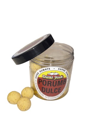 Boilies - Boilies Semisolubil dipuit  15mm si 20 mm, aroma de PORUMB DULCE, 130 gr, Dual Fish