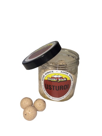 Boilies - Boilies Semisolubil dipuit  15mm si 20 mm, aroma de USTUROI, 130 gr, Dual Fish