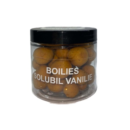 Boilies - Boilies Semisolubil dipuit  15mm si 20 mm, aroma de VANILIE, 130 gr, Dual Fish