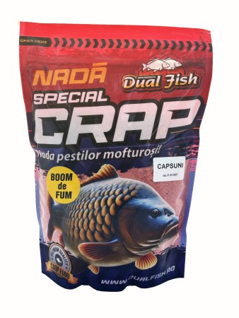 BOOM DE FUM NADA SPECIAL CRAP - BOOM DE FUM NADA SPECIAL CRAP, AROMA DE CAPSUNI, 1KG, DUAL FISH