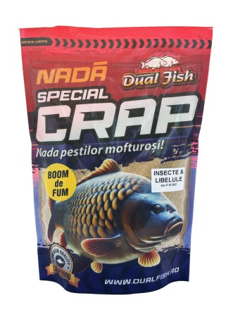 BOOM DE FUM NADA SPECIAL CRAP - BOOM DE FUM NADA SPECIAL CRAP, AROMA DE INSECTE SI LIBELULE, 1KG, DUAL FISH