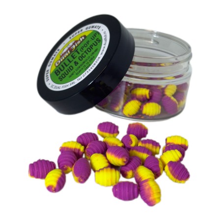 BULLET (WAFTERS) - BULLET ( WAFTERS), aroma de SQUID & OCTOPUS, dimensiune de 10 mm, 25 gr, Dual Fish