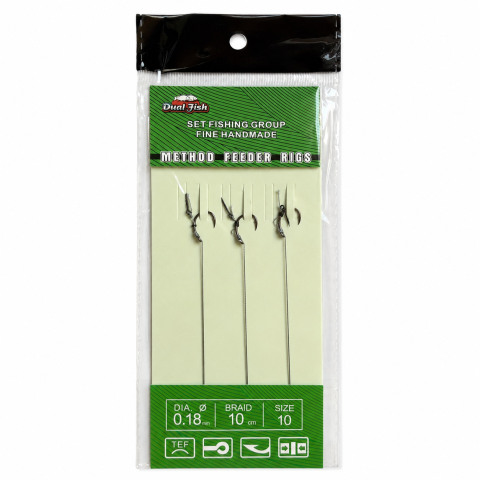 Carlige legate feeder - Carlige legate cu spin dimensiunea 12, Dual Fish