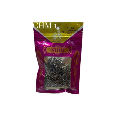 Pescuit la crap - Carlige NR 1 COD: CHM,  100 bucati /plic, Dual Fish