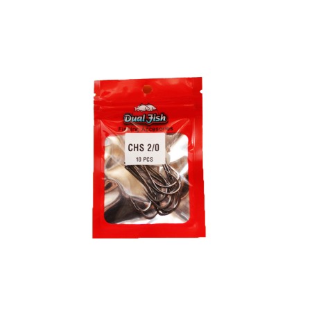 Carlige crap - Carlige NR 2/0, COD CHS, 10 bucati /plic, Dual Fish