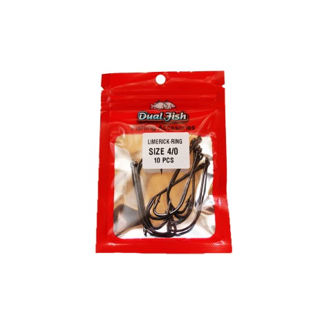 Carlige crap - Carlige NR 4/0, COD LIMERICK , 10 bucati /plic, Dual Fish