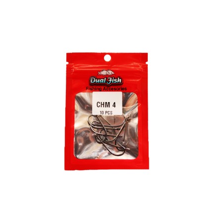 Carlige crap - Carlige NR 4, COD CHM, 10 bucati /plic, Dual Fish