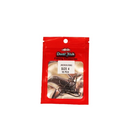 Carlige crap - Carlige NR 4, COD LIMERICK , 10 bucati /plic, Dual Fish