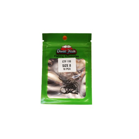 Carlige crap - Carlige NR 8, COD CTF 110, 10 bucati /plic, Dual Fish