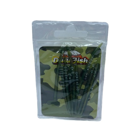 Pescuit la crap - Conuri Antitangle silicon 5,5 cm, 10 bucati/plic, Dual Fish