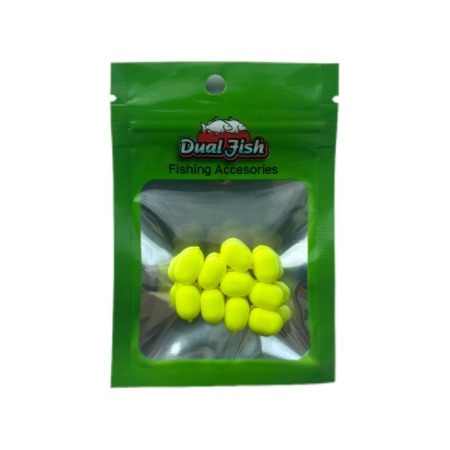 Dual-Sponge - Dual-Sponge, 10mm, galben fluo, Dual Fish
